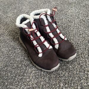 Ryka Women’s Faux Fur Winter Boots Chill Out Dark Brown Size 9.5